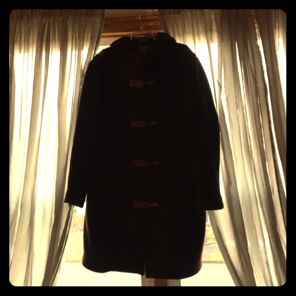 100% Wool Hooded Coat